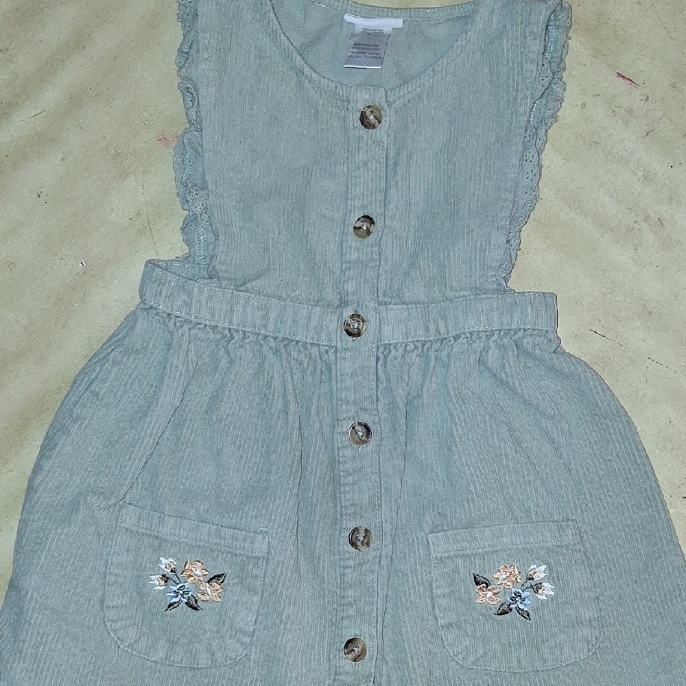 Embroidered Button-Down Dress - Picture 4 of 4